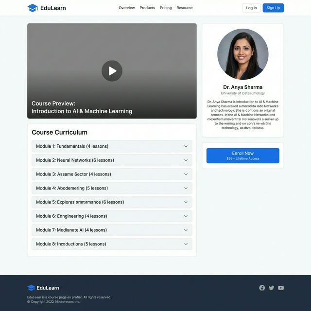 EduLearn Course Details Page