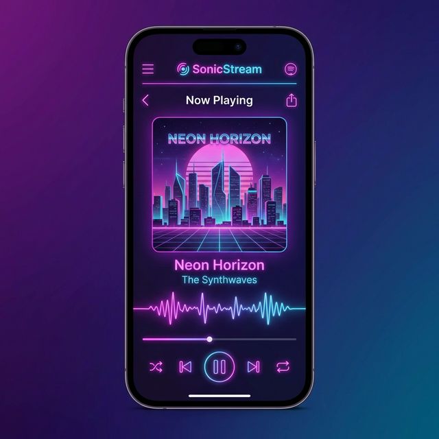 SonicStream Music Streaming Mobile App